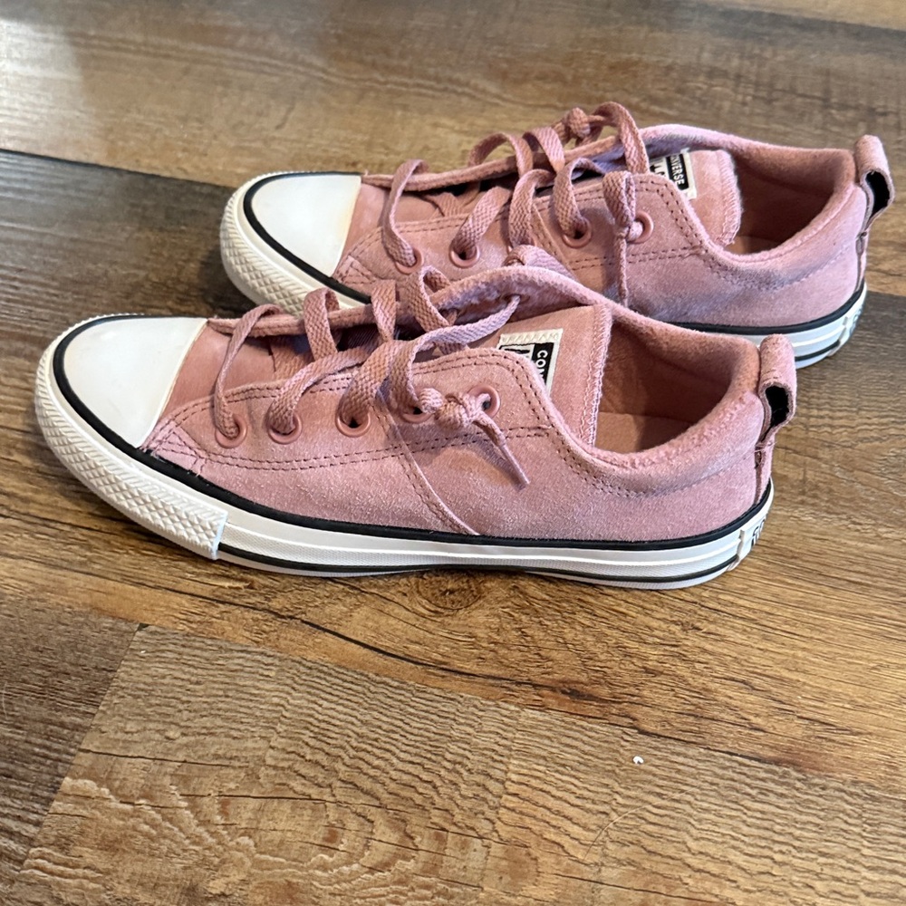 Converse suede sneakers in dusty rose pink - Picture 2 of 4